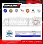 Dominator Εξάτμιση HP6 Titanium/Carbon End Suzuki GSXR 1000 2001 – 2004