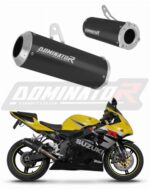 Dominator Εξάτμιση Τελικό GP  Black S.Steel Suzuki GSXR 1000  2001 – 2004