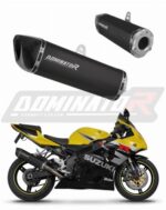 Dominator Εξάτμιση Τελικό HP6 Black S.Steel/Carbon End Suzuki GSXR 1000 2001 – 2004