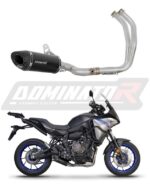 Yamaha Tracer 7 GT 2020 2023 EXHAUST Full System Muffler Auspuff Sportauspuff Silencer Echappement Silencieux Scarico Scarichi Escape Collector Manifold Wydech Tlumik HP8 BLACK DOMINATOR x