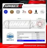 DOMINATOR Εξάτμιση HP6 BLACK για Suzuki DL 650 V-Strom 2017–2025 - Image 5