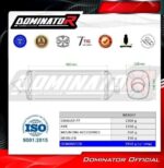 DOMINATOR Εξάτμιση Slip-On P7 για Suzuki DL 650 V-Strom 2017-2025