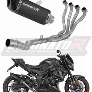 Dominator Ολόσωμη Εξάτμιση HP6 Black/Carbon End Suzuki GSX-S 750 2017 - 2020 Με Σιγαστήρα