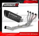 Dominator Ολόσωμη Εξάτμιση HP6 Black/Carbon End Suzuki GSX-S 750 2017 - 2020 Με Σιγαστήρα - Image 2