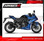 Suzuki GSX 8R 2023 2025 Full System Motorcycle Muffler Auspuff Sportauspuff Silencer Echappement Silencieux Scarico Scarichi Escape Wydech Tlumik HP6 Black Dominator Exhaust System 2