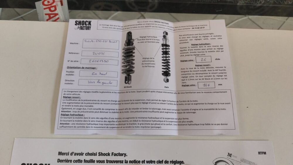 Shock Factory M-SHOCK Πίσω Αμορτισέρ Honda CBR1000R 2008-2015 | HO119