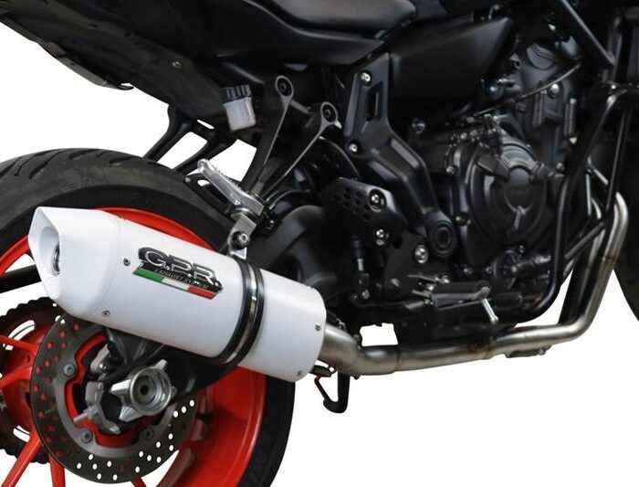 Gpr Ολόσωμη Εξάτμιση Albus Ceramic White Yamaha MT-07 2021 – 2024 E5