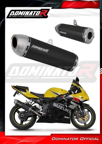 Dominator Εξάτμιση S6 Black Suzuki GSXR 600/750 2001 – 2005