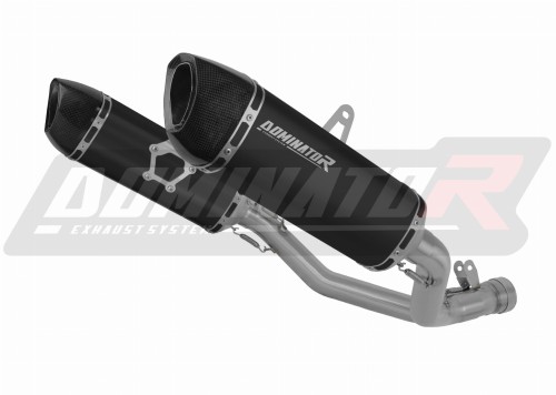 Dominator Εξατμίσεις  Διπλά Τελικά HP6 Black/Carbon End Suzuki GSXR 1000 2009-2011 K9-K11
