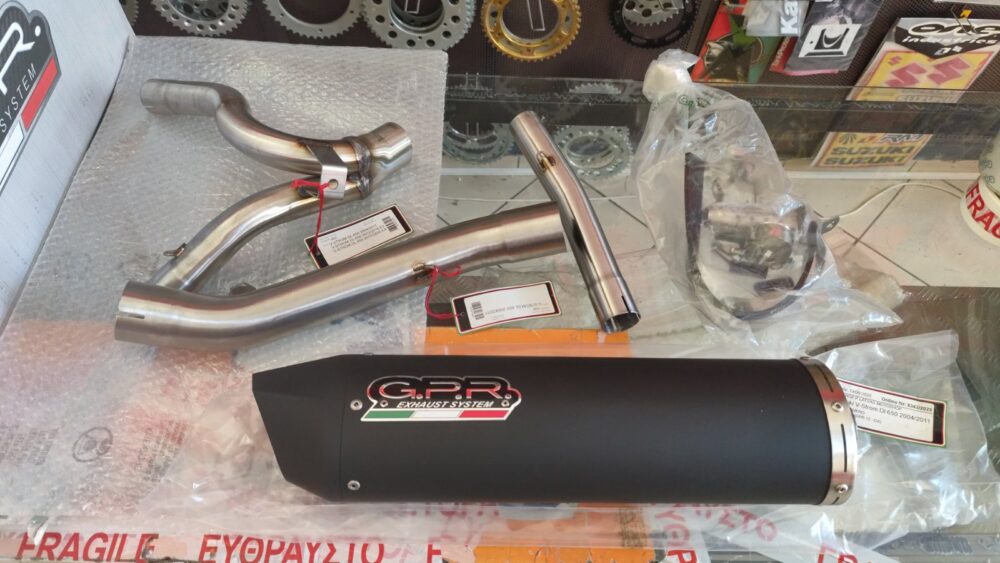 Gpr Εξάτμιση Ημιολόσωμη Furore Black Suzuki V Strom 650 2004 – 2011