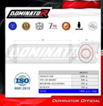 Dominator Εξάτμιση Τελικό OVR Black Suzuki GSF BANDIT 600 2005 – 2006