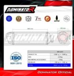 Dominator Εξατμίσεις  Διπλά Τελικά S6 S.Steel  Suzuki GSXR 1000 2009-2011 K9-K11