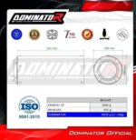 Dominator Εξάτμιση GP Black Suzuki GSXR 600/750 2001 – 2005