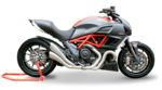 HP CORSE Εξάτμιση Διπλά Τελικά HYDROFORM SATIN Ducati Diavel 2011-2016 Evolution Line