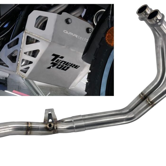Gpr Κατάργηση Καταλύτη/Λαιμός Εξάτμισης S.Steel + Προστασία Κινητήρα(Ποδιά) Titanium Yamaha Tenere 700 2019 – 2020