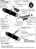 LeoVince LV-14 Εξάτμιση Yamaha Tenere 700 / World Raid / Rally / Extreme / Explore (2019-2026)