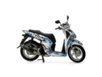 YASUNI Εξάτμιση για Honda PCX 125 (2012-2013) Maxi Scooter 4T Μαύρη Ολόσωμη (Full System)