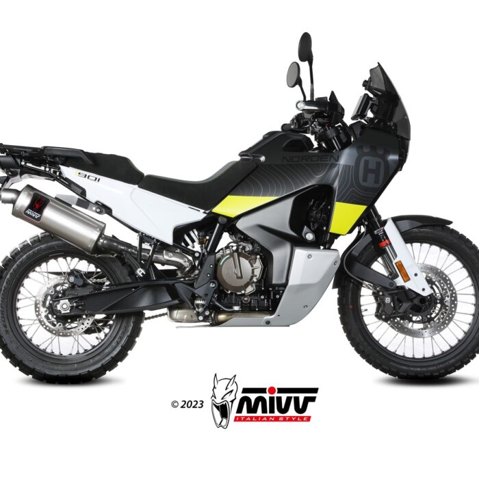 MIVV Εξάτμιση Dakar Inox για Husqvarna Norden 901 2022-2025 (HU.002.LEKX)