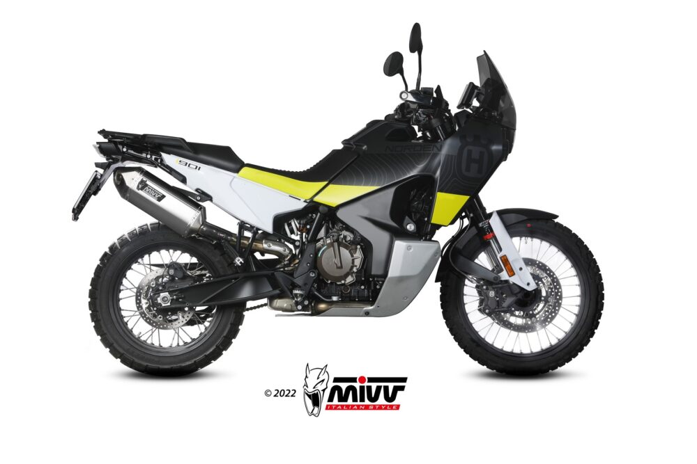 MIVV Εξάτμιση Speed Edge Black για Husqvarna Norden 901 2022-2025 (HU.002.LRB)