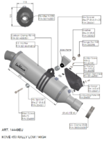 LeoVince Εξάτμιση LV One Evo για Kove 800X PRO / ADV / Rally (2024-2026)