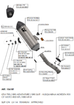 LeoVince Decat Λαιμός Εξάτμισης #80046 Husqvarna Norden 901 (2022-2026)