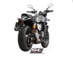 SC-Project Εξάτμιση Conico 70s Μαύρη Yamaha XJR 1300 2015-2016 Slip-On