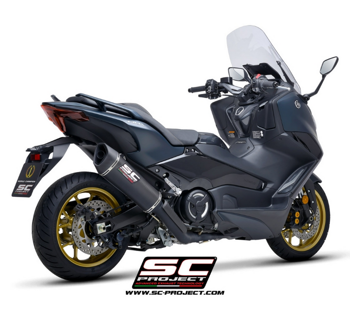 SC-Project Ολόσωμη Εξάτμιση (Full System) Yamaha TMAX 560 2022-2024 SC1-R Carbon Μαύρη (Matt Black)
