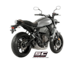 SC-Project Ολόσωμη Εξάτμιση (Full System) Yamaha XSR 700 2016-2020 S1 Titanium Μαύρη Euro 4