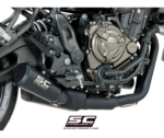 SC-Project Ολόσωμη Εξάτμιση (Full System) Yamaha XSR 700 2016-2020 Conico 70s Μαύρη Euro 4