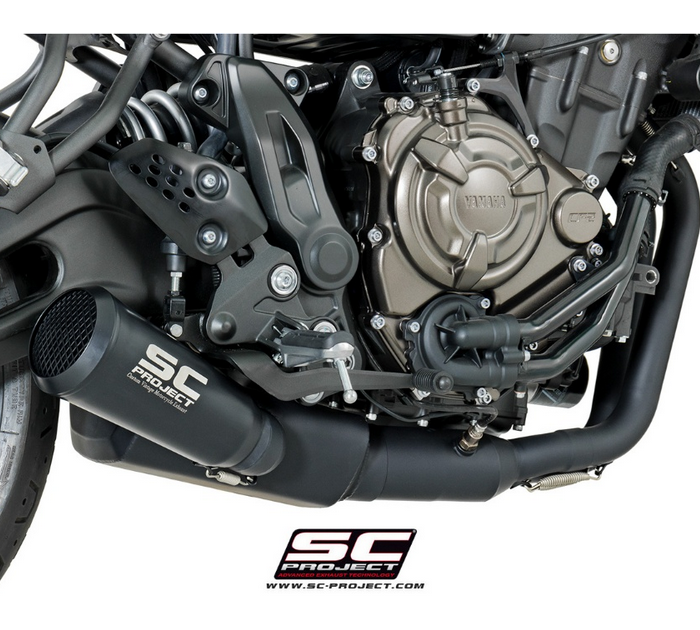 SC-Project Ολόσωμη Εξάτμιση (Full System) Yamaha XSR 700 2016-2020 Conico 70s Μαύρη Euro 4