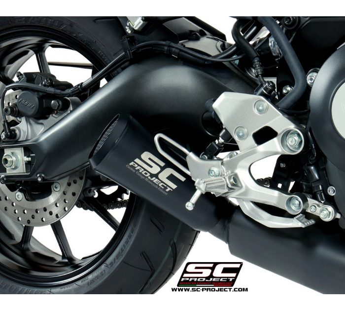 SC-Project Ολόσωμη εξάτμιση (Full System) Conico 70s Matt Black Yamaha XSR 900 (2016-2020)