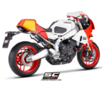 SC-Project Ολόσωμη εξάτμιση (Full System) Oval R60 Carbon Matt Black Yamaha XSR900 GP (2024-2026)