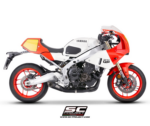 SC-Project Ολόσωμη εξάτμιση (Full System) Oval R60 Carbon Matt Black Yamaha XSR900 GP (2024-2026)
