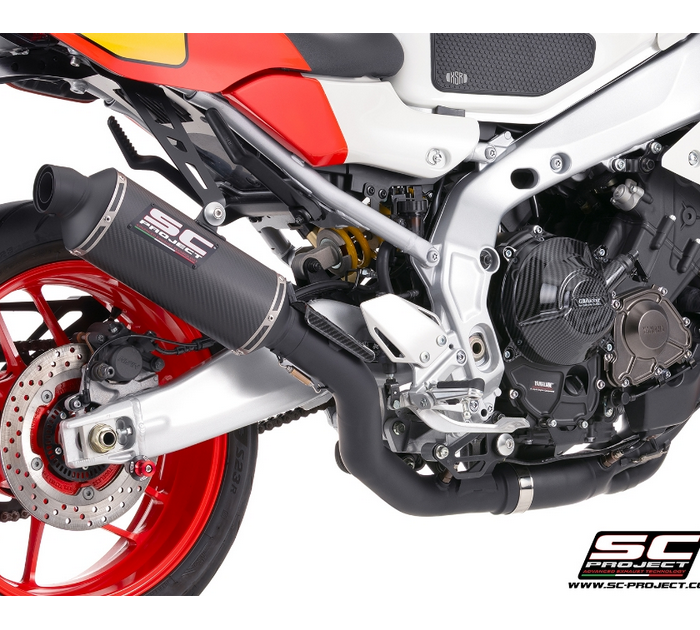 SC-Project Ολόσωμη εξάτμιση (Full System) Oval R60 Carbon Matt Black Yamaha XSR900 GP (2024-2026)