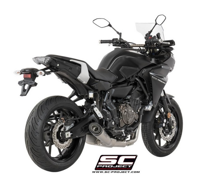 SC-Project Ολόσωμη εξάτμιση (Full System) S1 Titanium Matt Black Yamaha Tracer 700 (2016-2020)