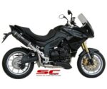 SC-Project Εξάτμιση Oval Carbon Slip-On για Triumph Tiger 1050 (2007-2012) - Image 3