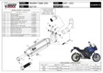 MIVV Εξάτμιση Suono Inox Μαύρη Χαμηλής Τοποθέτησης (Slip-On) TRIUMPH TIGER 1050 2007-2012