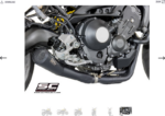 SC-Project Ολόσωμη Εξάτμιση (Full System) 3-1 Conico 70s Μαύρη Yamaha Tracer 900 (2015-2016)