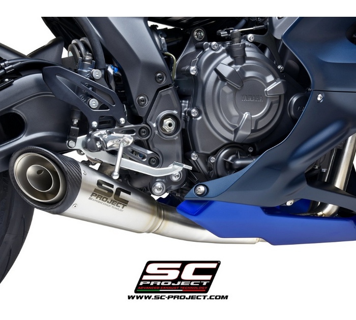 SC-Project Ολόσωμη εξάτμιση (Full System) Yamaha YZF R7 2021-2025 S1 Stainless Steel Racing