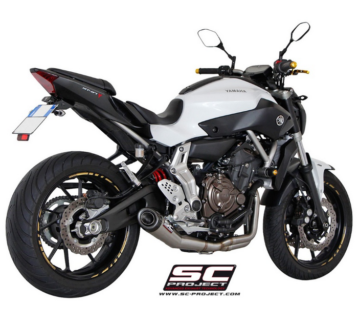 SC-Project Ολόσωμη εξάτμιση (Full System) S1 Stainless Steel για Yamaha MT-07 2013-2016
