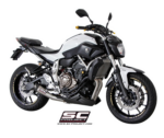 SC-Project Ολόσωμη εξάτμιση (Full System) S1 Stainless Steel για Yamaha MT-07 2013-2016