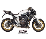 SC-Project Ολόσωμη εξάτμιση (Full System) S1 Stainless Steel για Yamaha MT-07 2013-2016