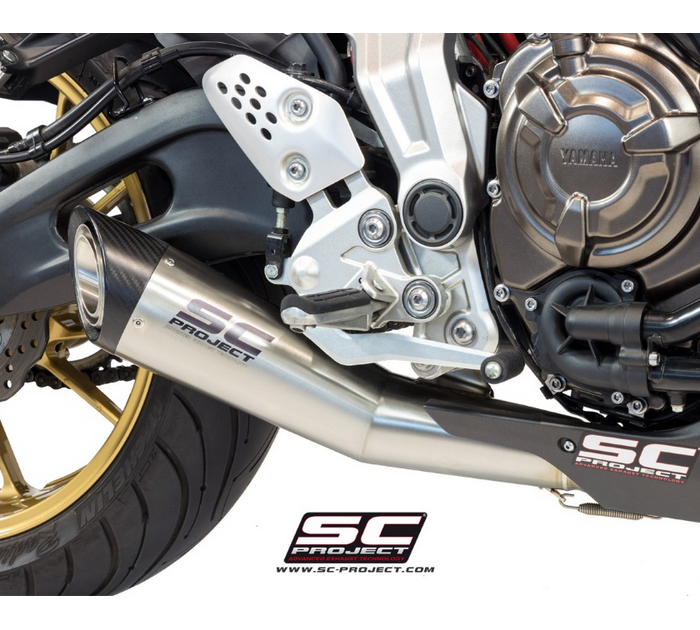 SC-Project Ολόσωμη εξάτμιση (Full System) S1 Stainless Steel για Yamaha MT-07 2013-2016