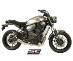 SC-Project Ολόσωμη εξάτμιση (Full System) Conico 70s Μαύρη για Yamaha MT-07 2013-2016