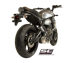 SC-Project Ολόσωμη εξάτμιση (Full System) Conico 70s Μαύρη για Yamaha MT-07 2013-2016