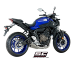 SC-Project Ολόσωμη Εξάτμιση (Full System) S1 Titanium Black Yamaha MT-07 2017-2020 Euro 4