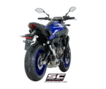 SC-Project Ολόσωμη Εξάτμιση (Full System) S1 Titanium Black Yamaha MT-07 2017-2020 Euro 4