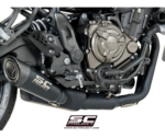 SC-Project Ολόσωμη Εξάτμιση (Full System) S1 Titanium Black Yamaha MT-07 2017-2020 Euro 4
