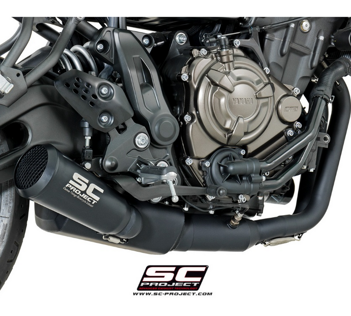 SC-Project Ολόσωμη Εξάτμιση (Full System) Conico 70s Black Yamaha MT-07 2017-2020 Euro 4