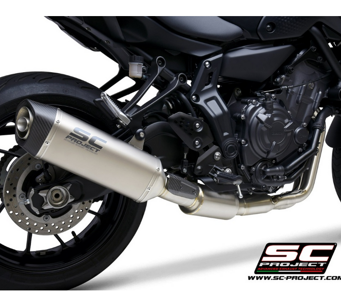 SC-Project Ολόσωμη Εξάτμιση (Full System) SC1-S Titanium Yamaha MT-07 2021-2024 Euro 5 | 2troxo.gr